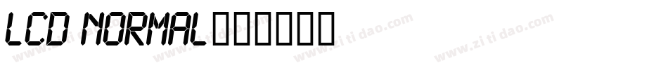 LCD Normal字体转换